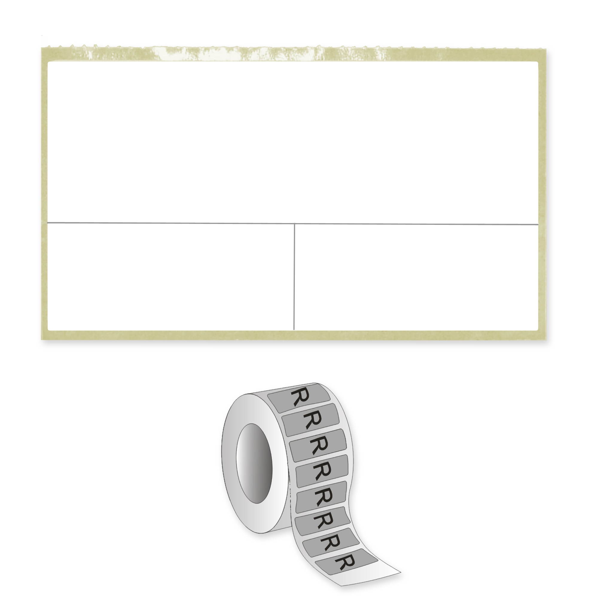 Paper labels on reel Image